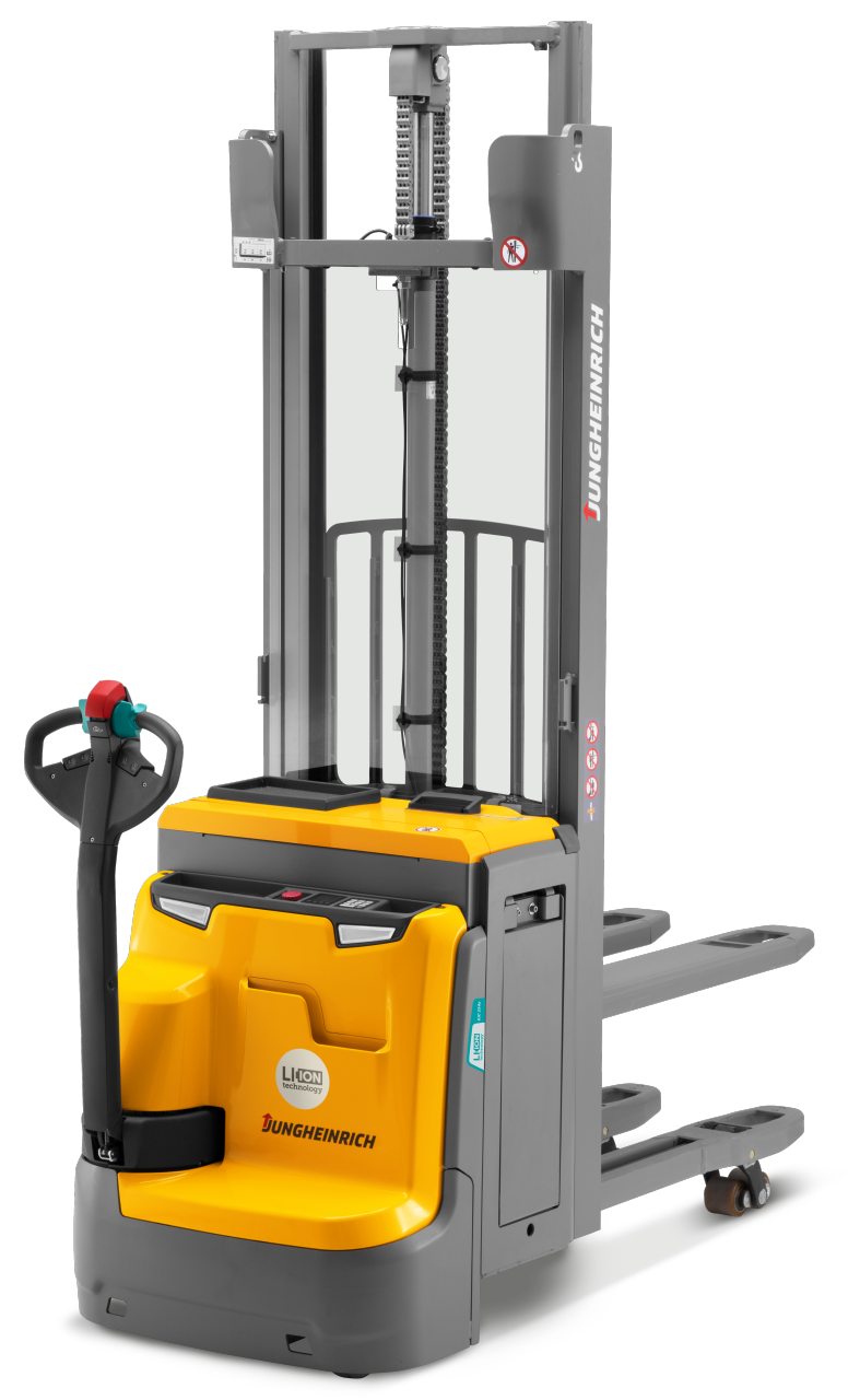 Electric Pedestrian Stacker with Support Arm Lift